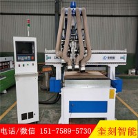 四合一数控开料铣型打孔开槽木工机床