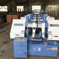 双立柱结构 GB4235半自动卧式金属带锯床