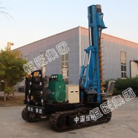 HZQ-300L气动两用螺旋打桩机履带光伏打桩机恒旺厂家直销