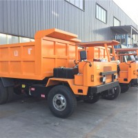 湖北KA标斜井巷道运输车四不像翻斗车锌矿拉渣